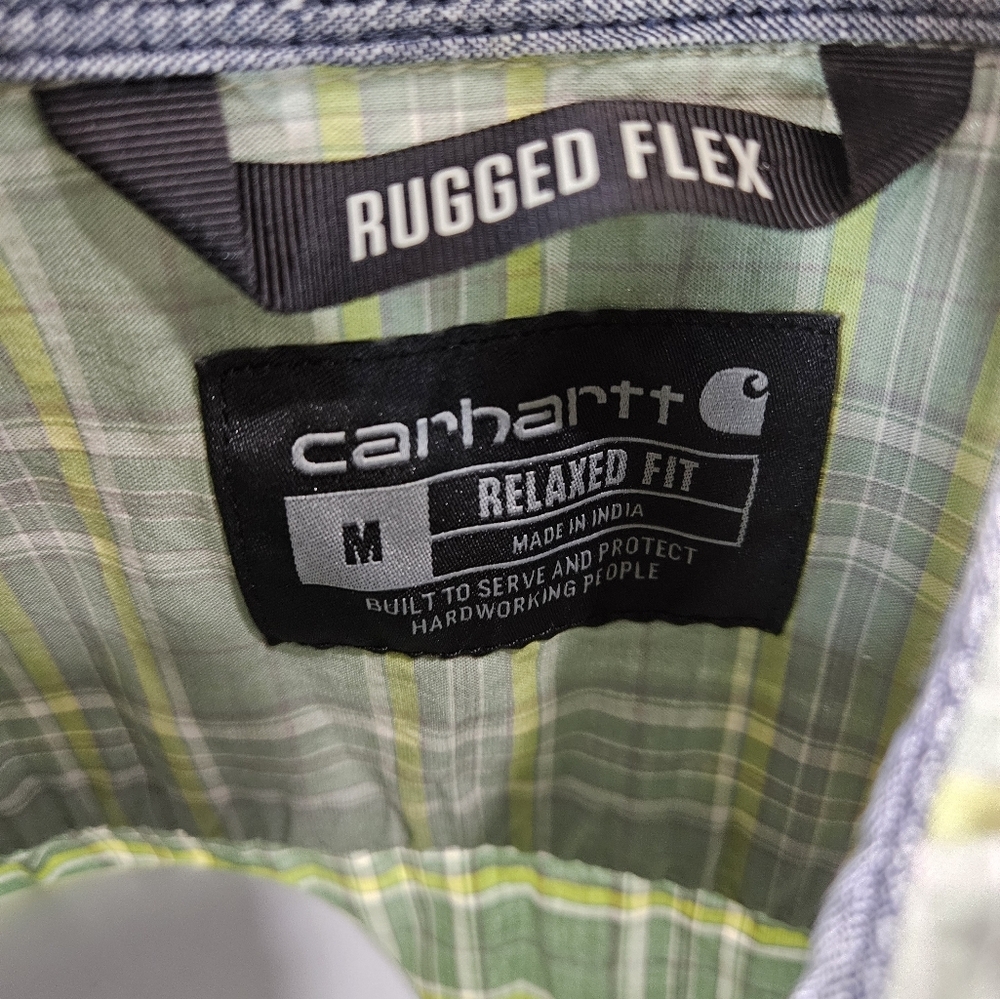 Carhartt Rugged Flex men's button short-sleeve medium - Picture 7 of 7